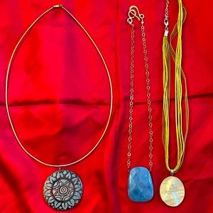 Trio of fabulous statement necklaces